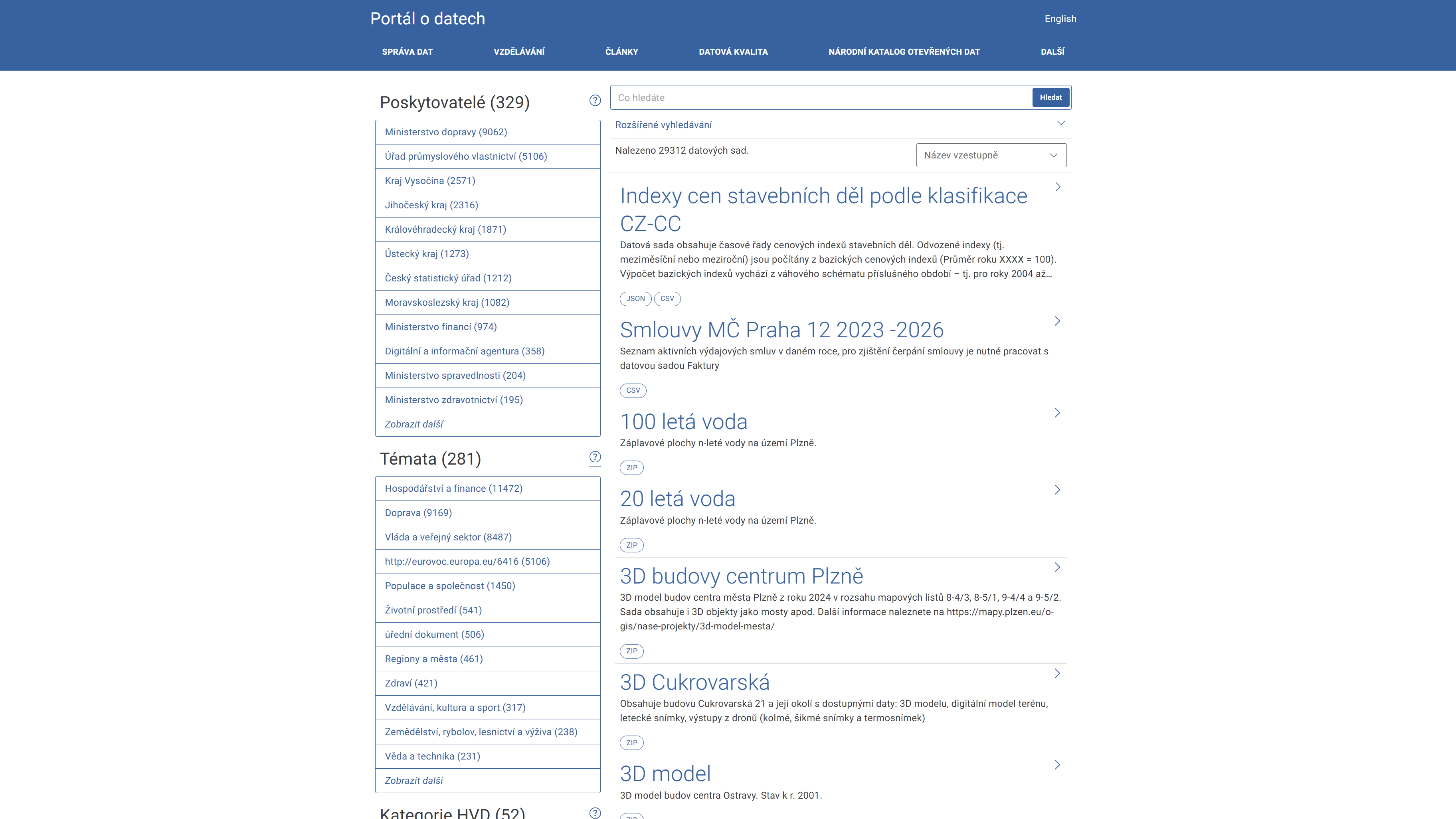 Národní katalog otevřených dat (NKOD)