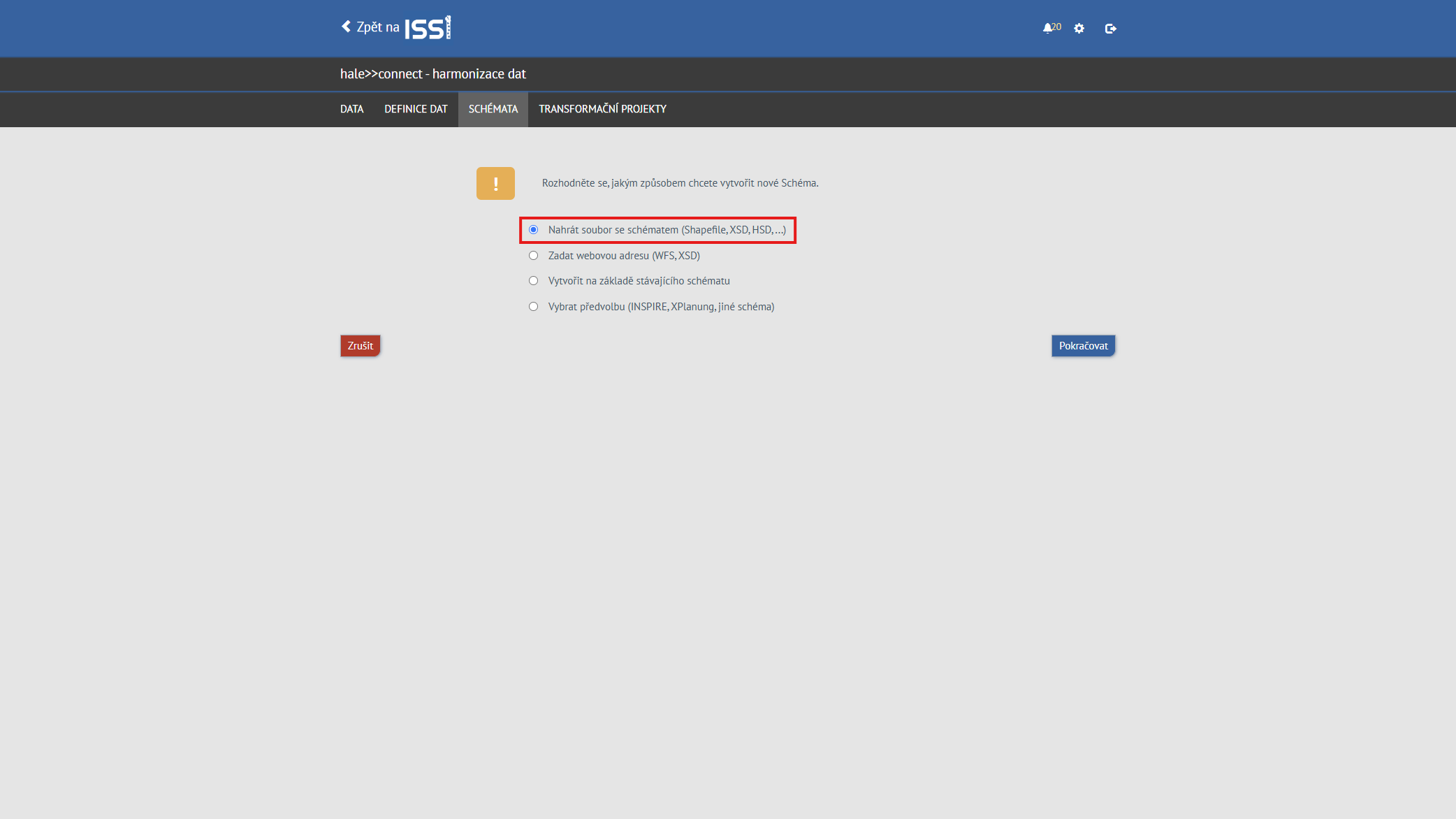 Návod k nahrání zdrojové datové sady pro poskytovatele 4