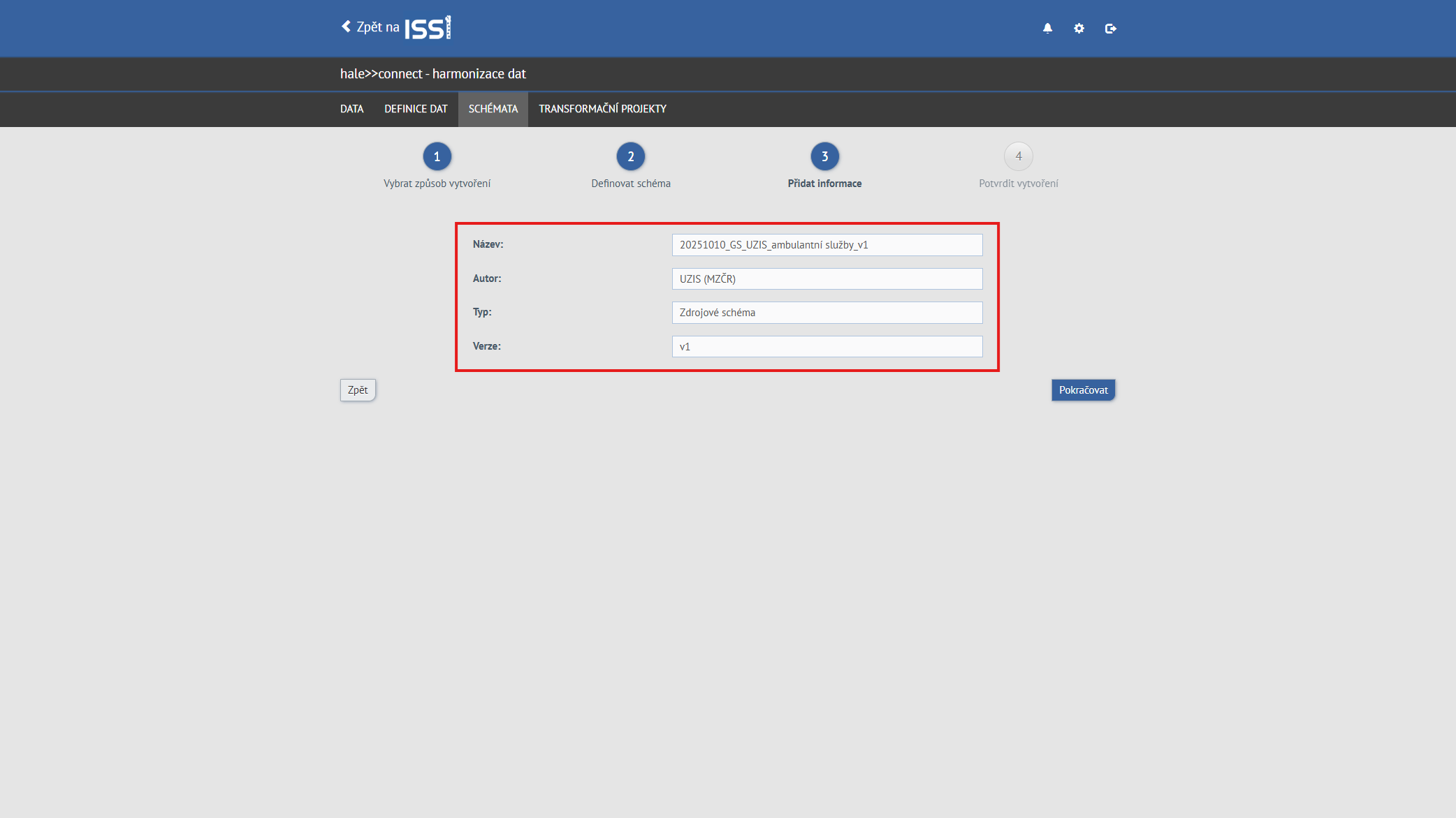 Návod k nahrání zdrojové datové sady pro poskytovatele 6