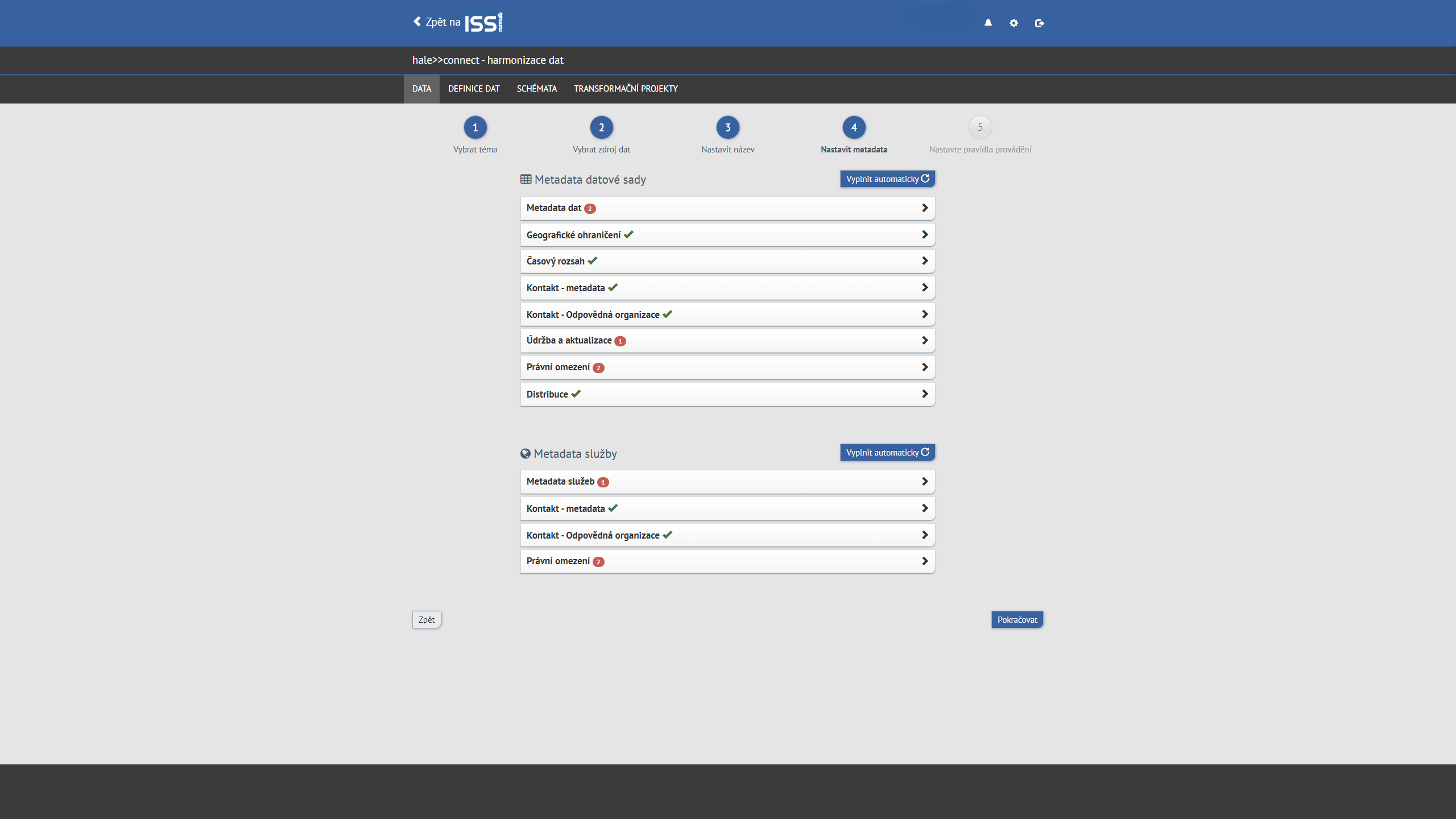 Harmonizace dat (admin) 10